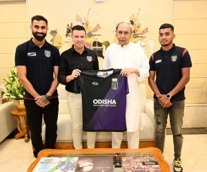 Chief Minister Naveen Patnaik presented with Odisha FC jersey ahead of the upcoming ISL 2023