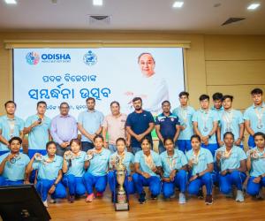 Sports Minister Felicitates Odisha Athletes With Cash Awards